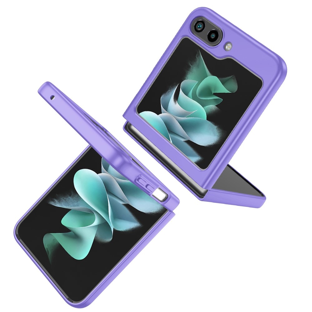 Samsung Galaxy Z Flip 5 skal med magnetisk ringhållare lila