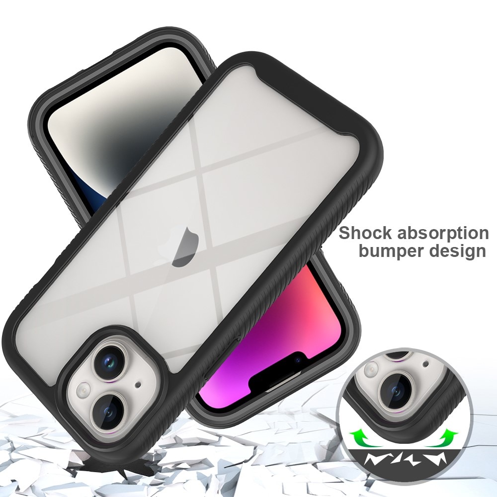Full Protection Case iPhone 15 Plus svart