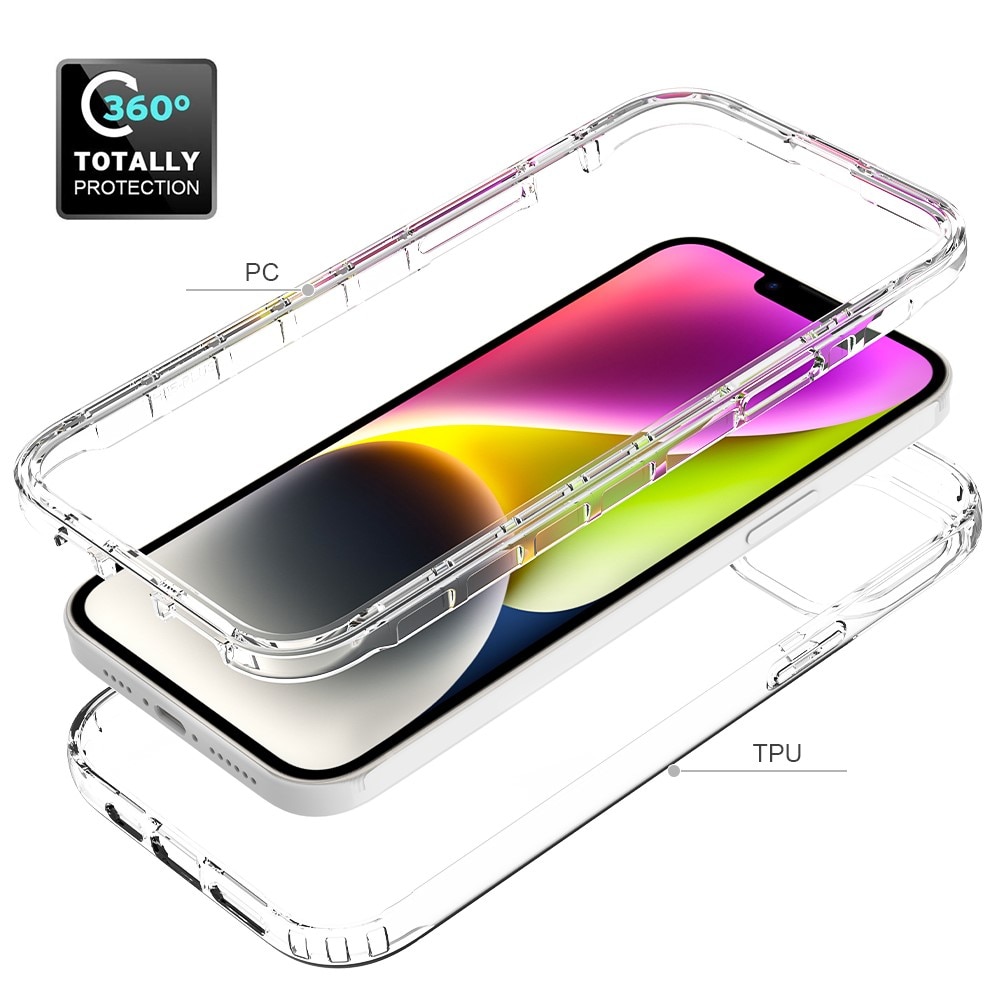 Full Cover Skal iPhone 15 Plus transparent