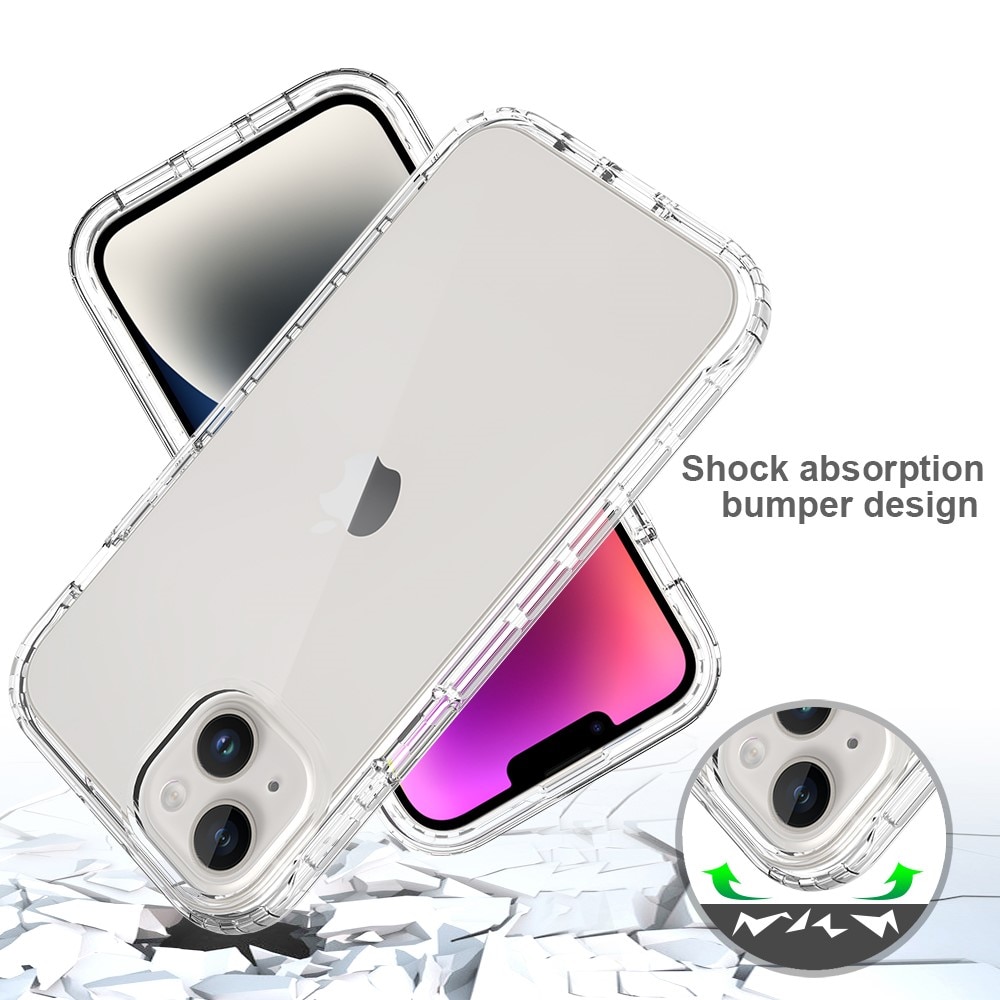 Full Cover Skal iPhone 15 Plus transparent