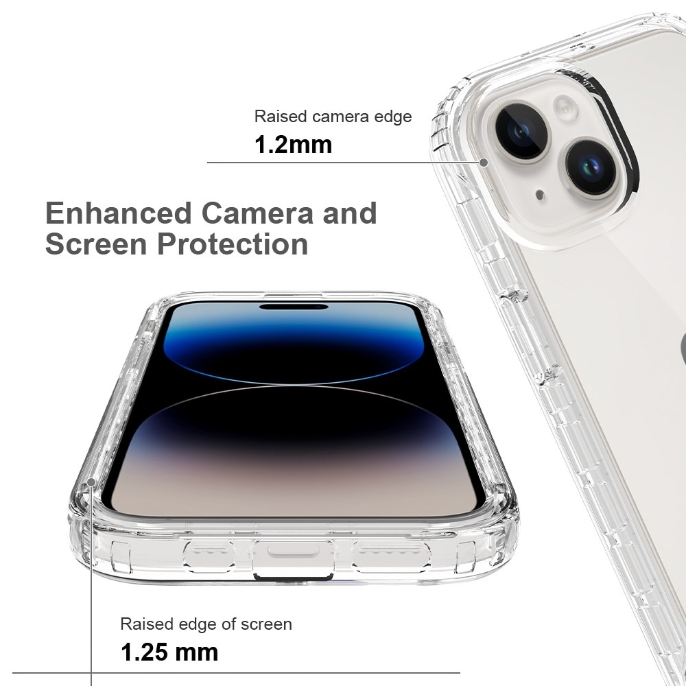 Full Cover Skal iPhone 15 transparent