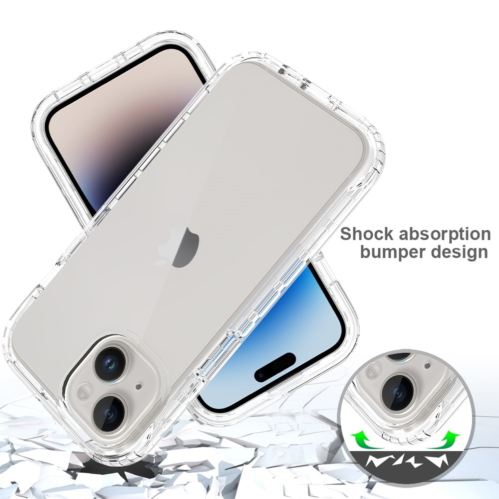 Full Cover Skal iPhone 15 transparent