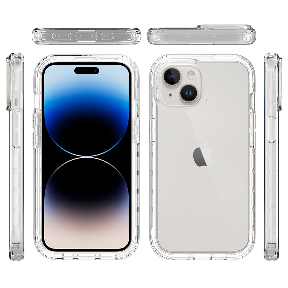 Full Cover Skal iPhone 15 transparent