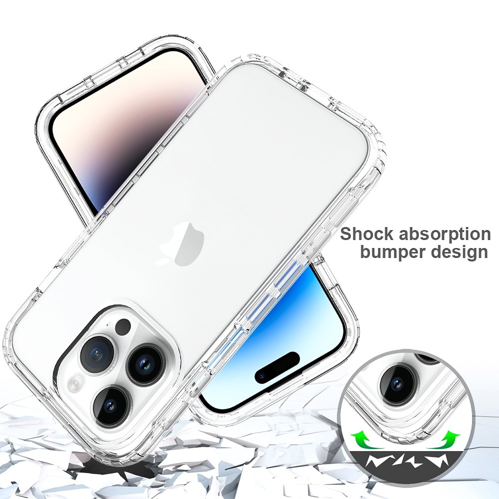 Full Cover Skal iPhone 15 Pro transparent