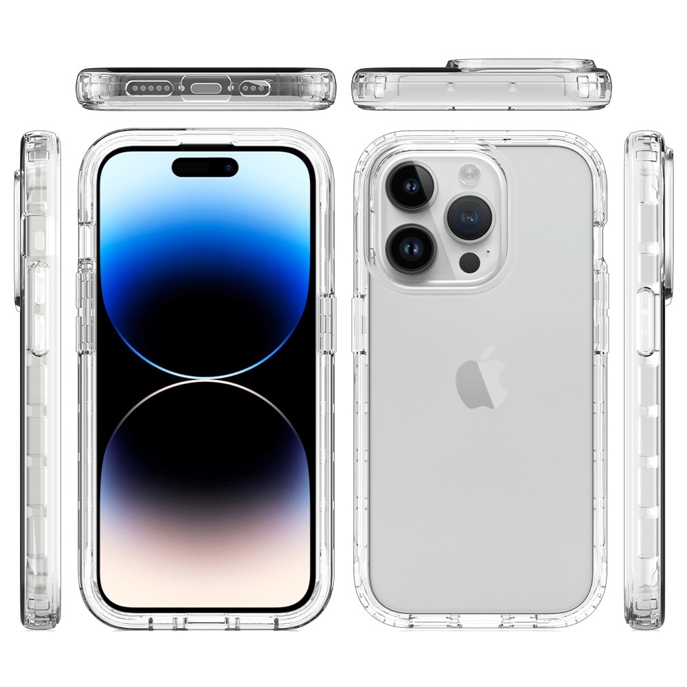 Full Cover Skal iPhone 15 Pro transparent