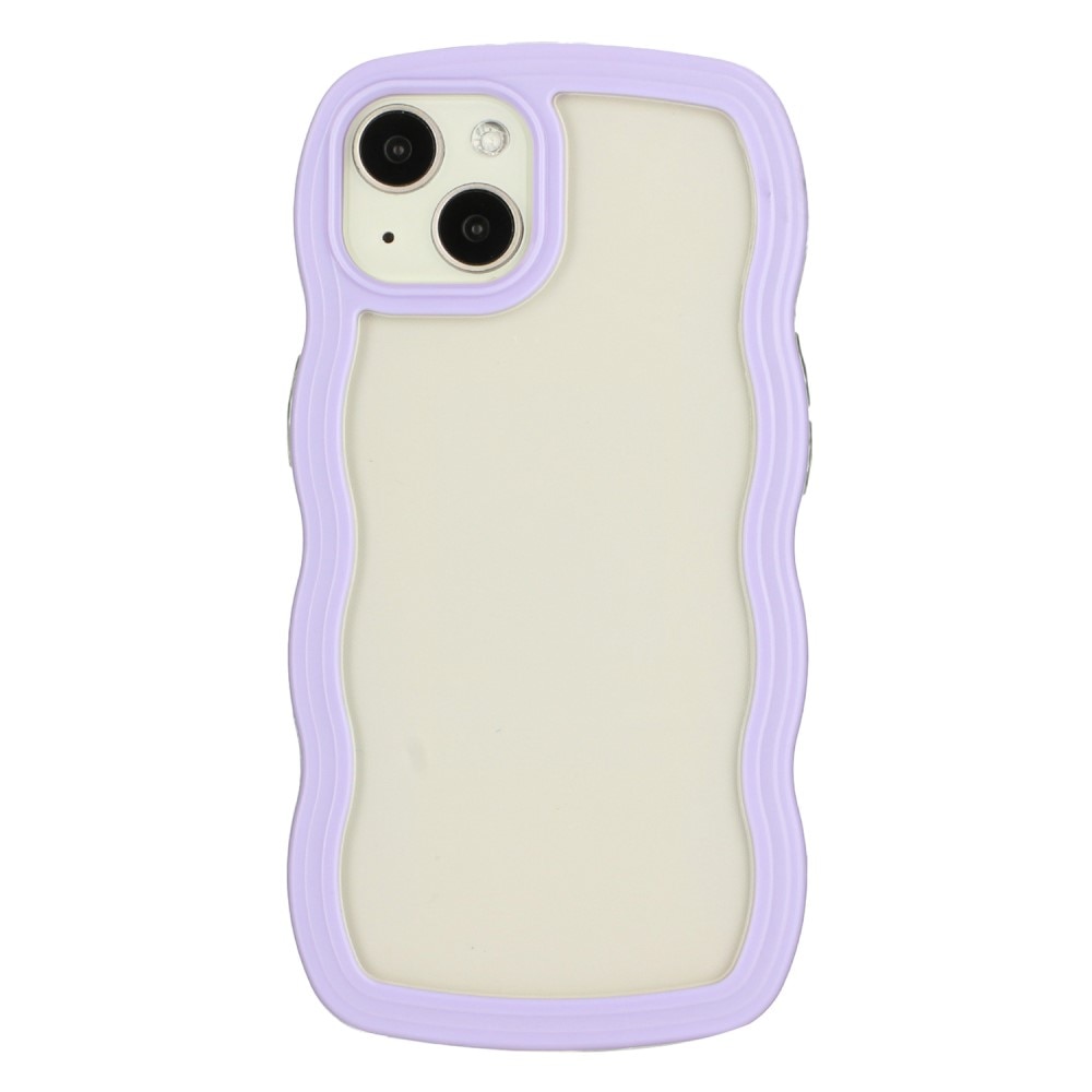 Wavy Edge Skal iPhone 15 lila