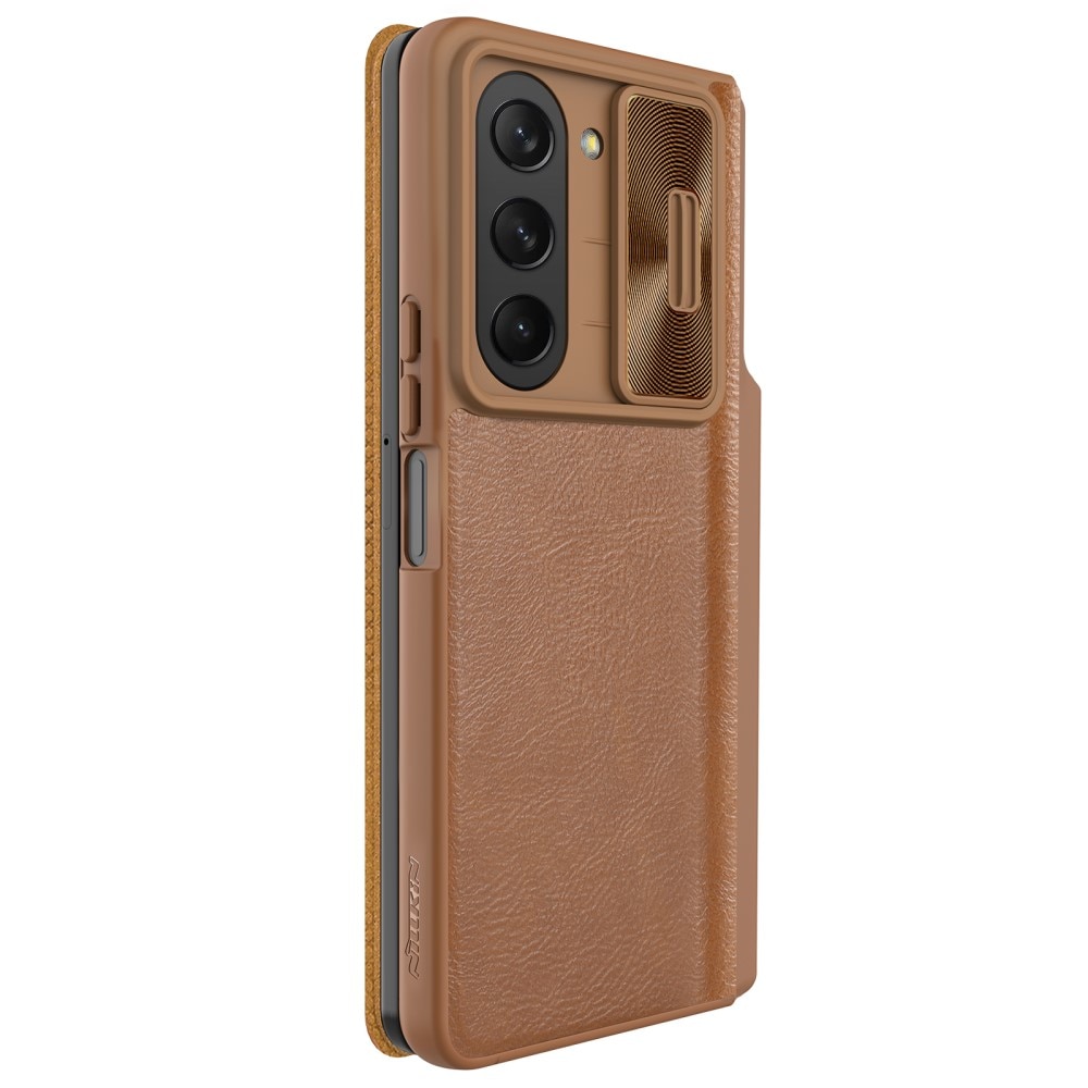 Qin Pro CamShield with Pen slot Galaxy Z Fold 5 Brown