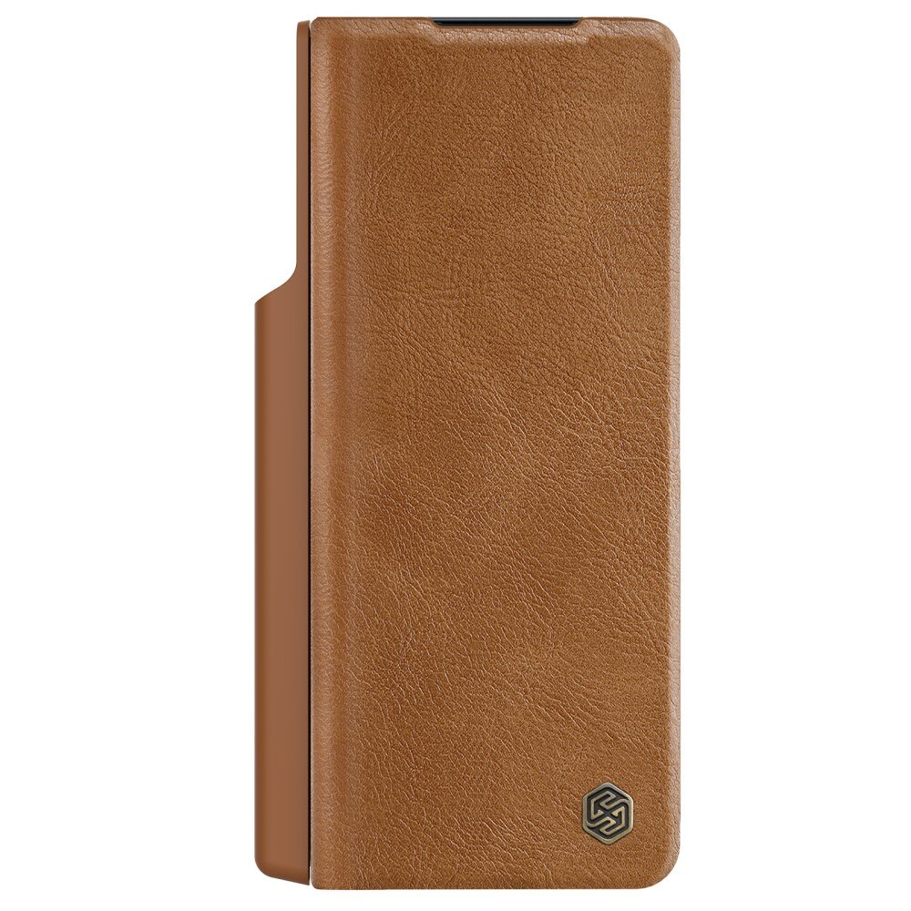 Qin Pro CamShield with Pen slot Galaxy Z Fold 5 Brown