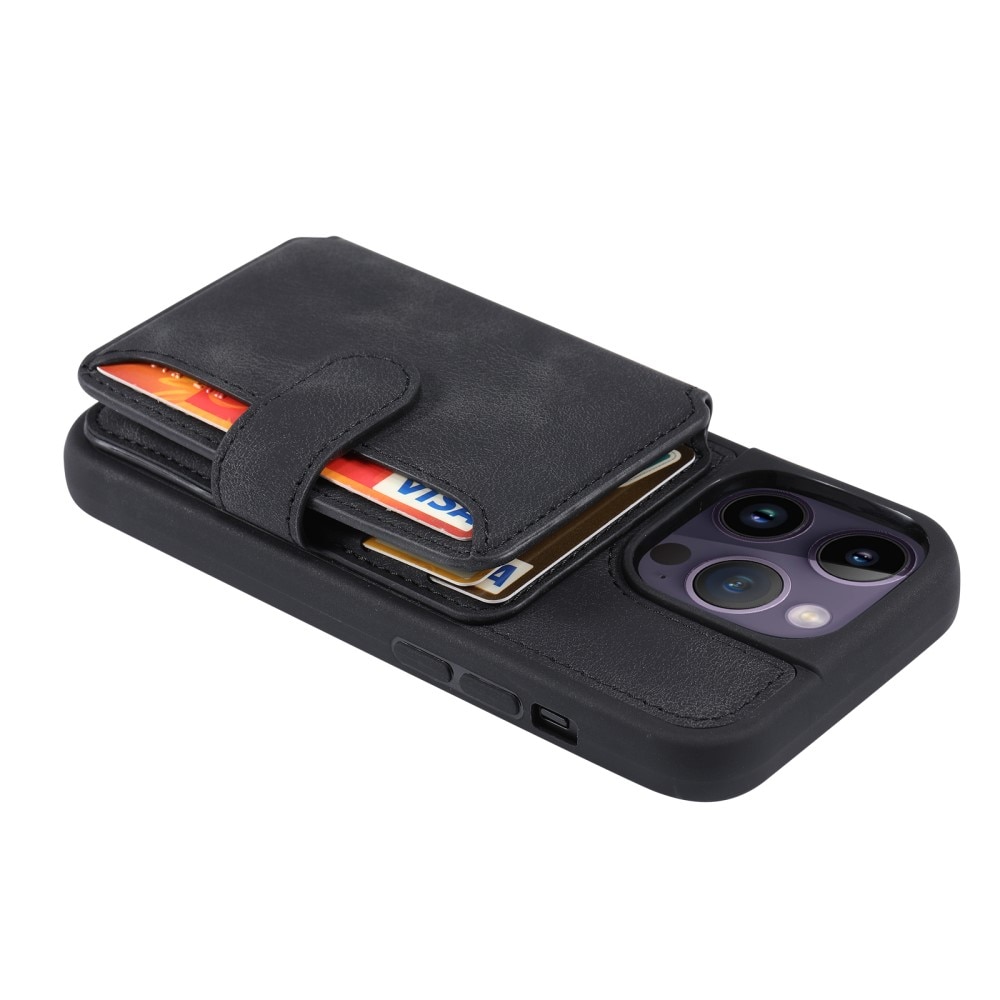 Skal Multi-slot RFID-skydd iPhone 15 Pro svart