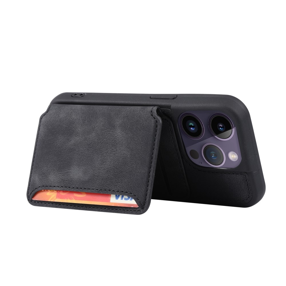 Skal Multi-slot RFID-skydd iPhone 15 Pro Max svart