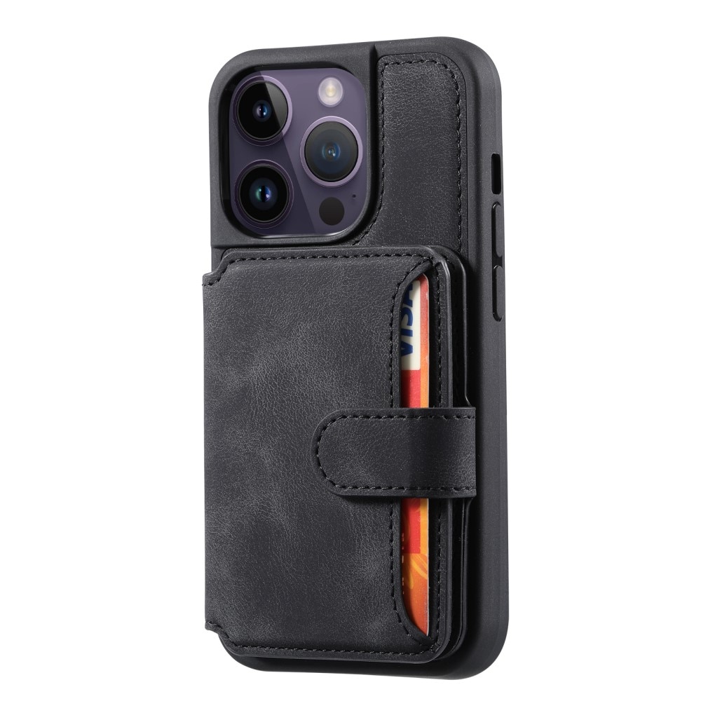 Skal Multi-slot RFID-skydd iPhone 15 Pro Max svart