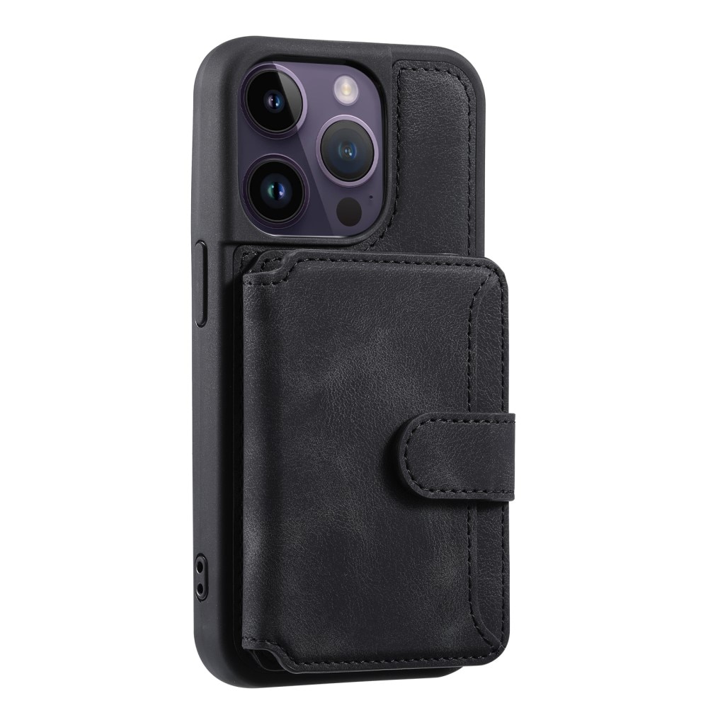 Skal Multi-slot RFID-skydd iPhone 15 Pro Max svart