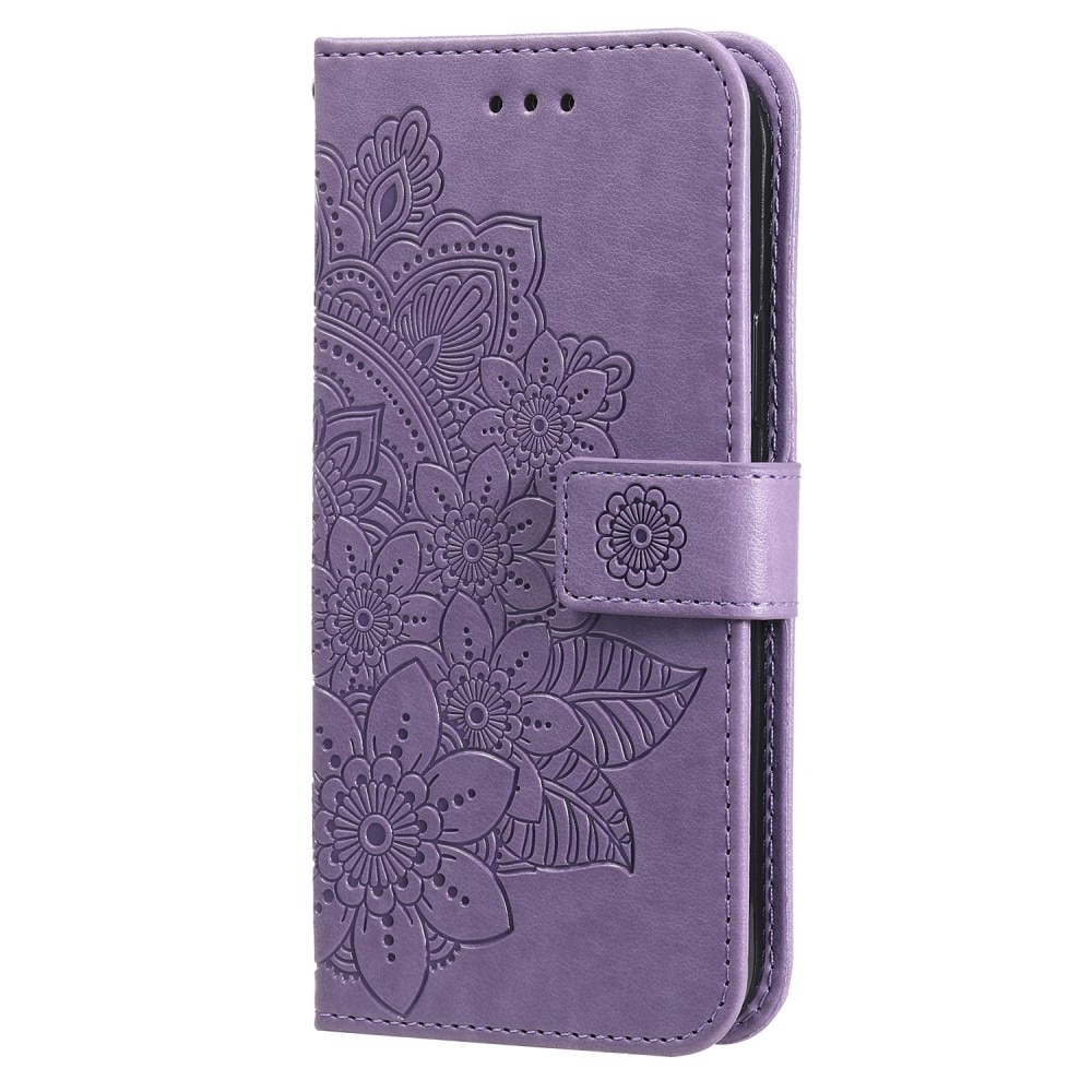 Läderfodral Mandala Samsung Galaxy S23 FE lila