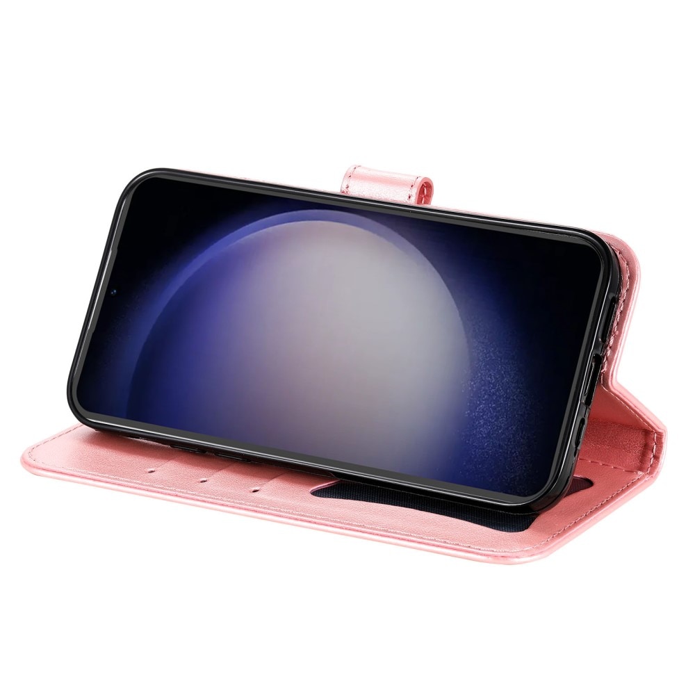 Läderfodral Mandala Samsung Galaxy S23 FE rosa