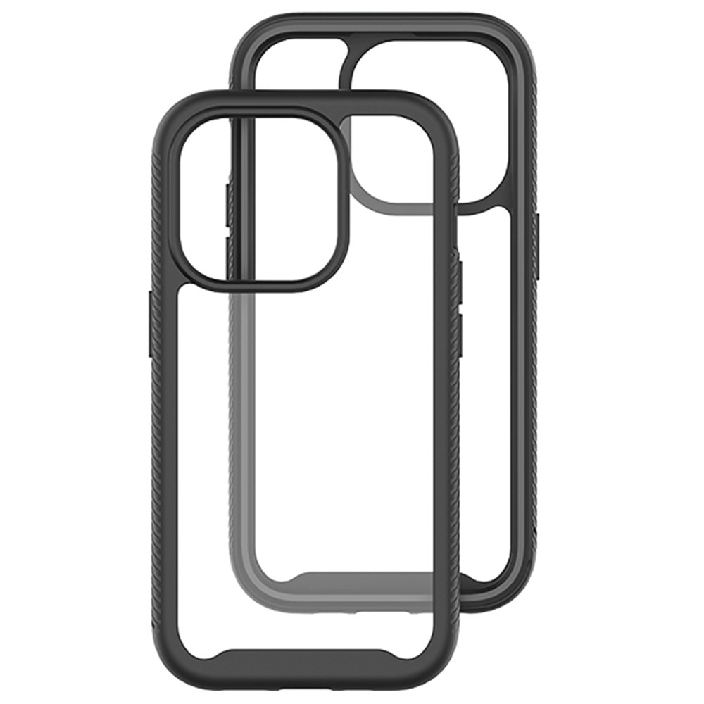 Full Cover Skal iPhone 15 Pro Svart