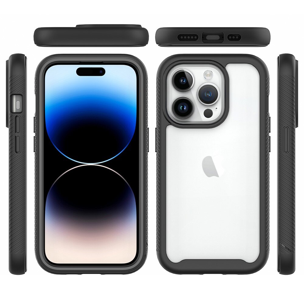 Full Cover Skal iPhone 15 Pro Svart