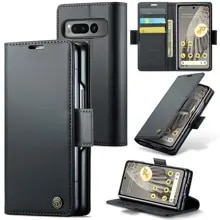 Slim Plånboksfodral RFID-skydd Google Pixel Fold svart