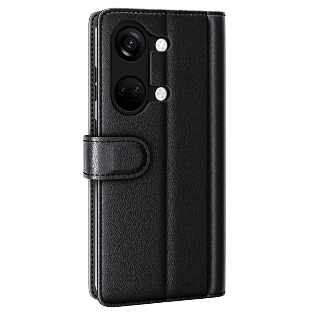 Äkta Läderfodral  OnePlus Nord 3 Svart