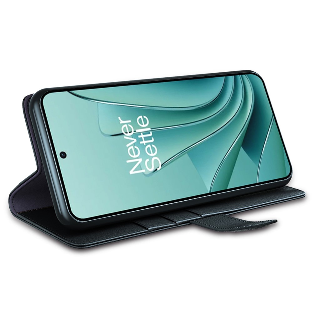 Äkta Läderfodral  OnePlus Nord 3 Svart