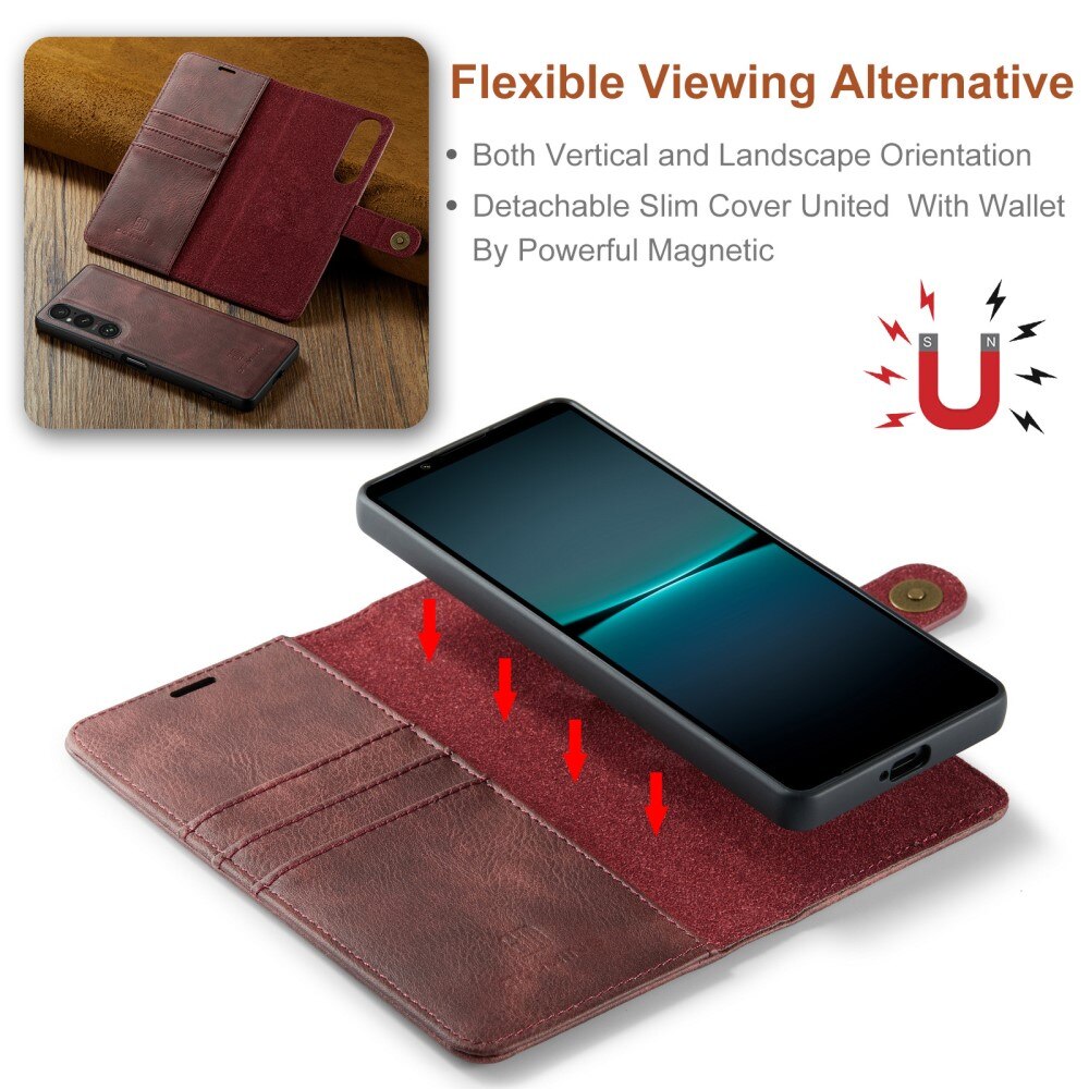 Magnet Wallet Sony Xperia 1 V Röd