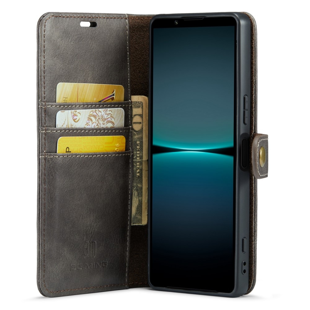 Magnet Wallet Sony Xperia 5 V Brown