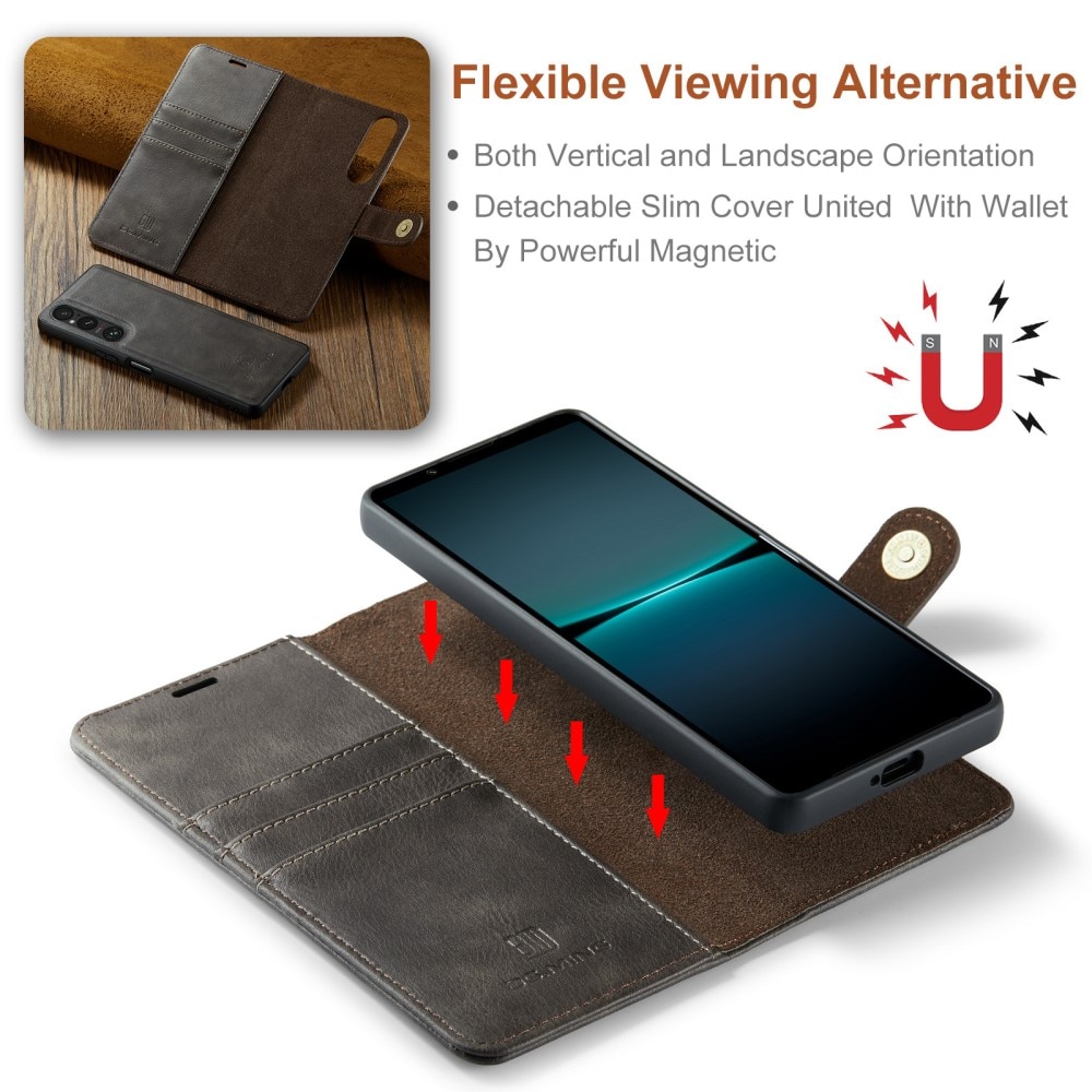 Magnet Wallet Sony Xperia 1 V Brown