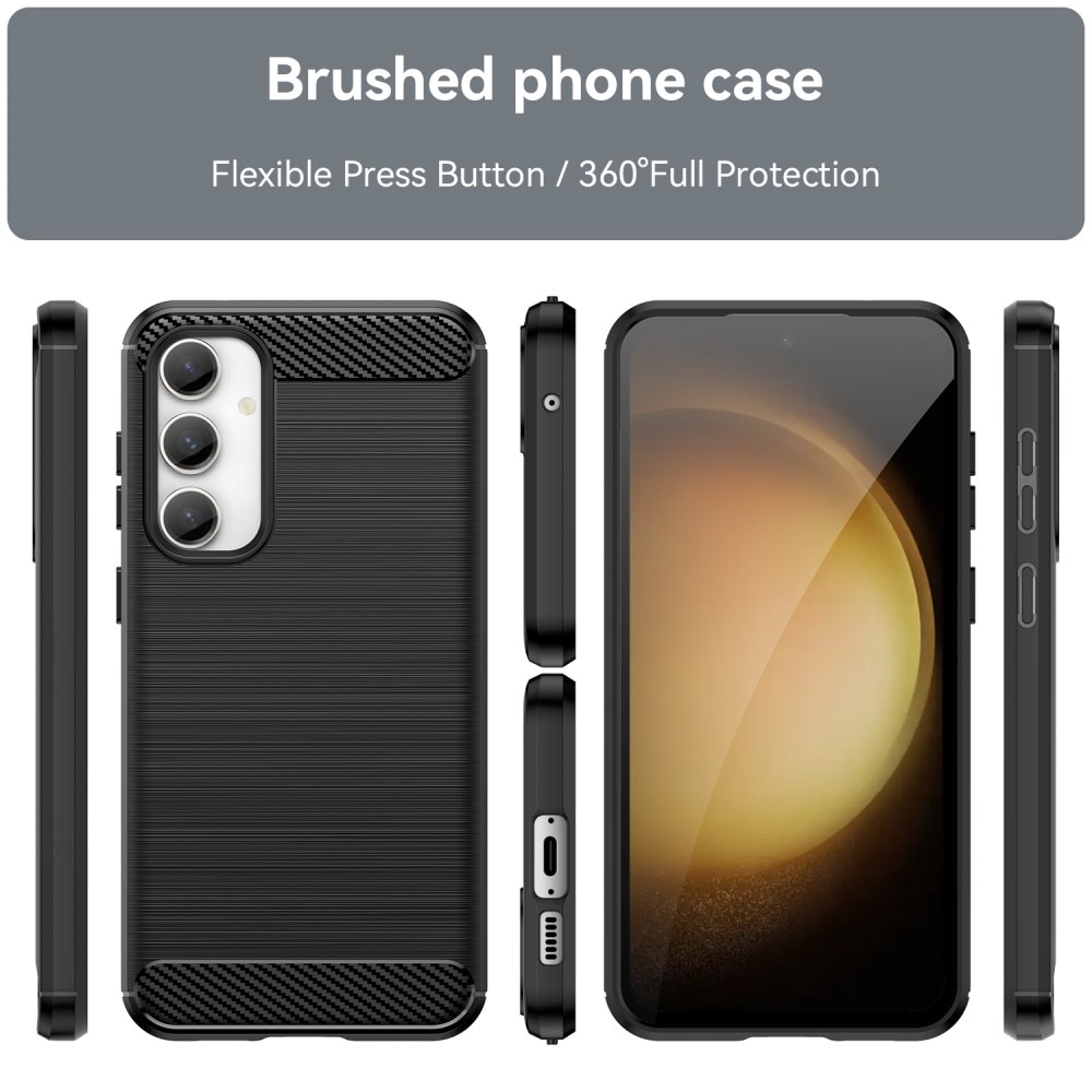 Samsung Galaxy S23 FE Skal TPU Brushed Svart