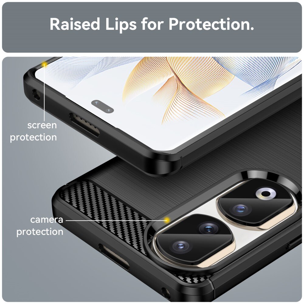  Honor 90 Pro Skal TPU Brushed Svart