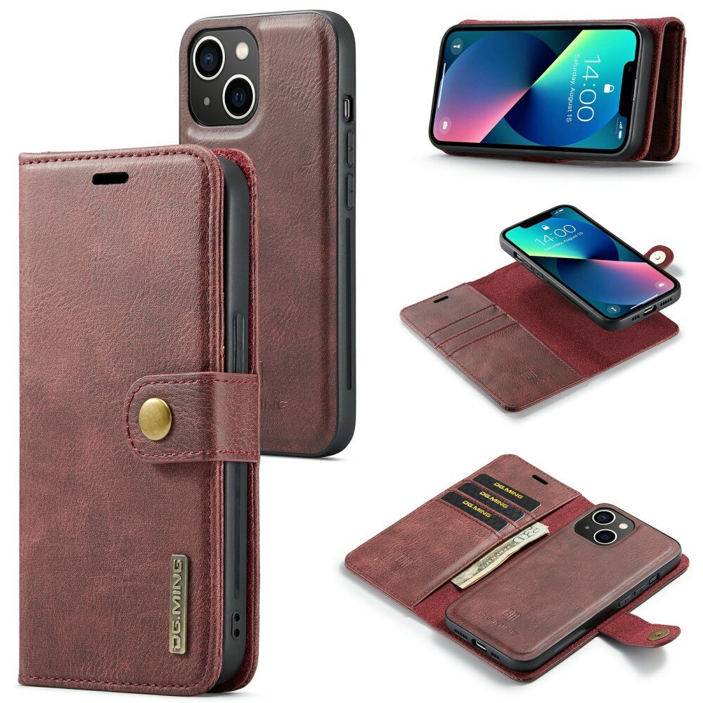 Magnet Wallet iPhone 15 Plus Röd