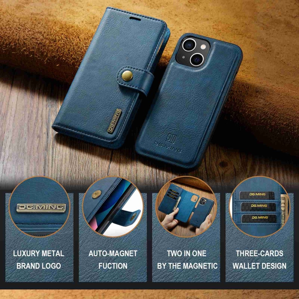 Magnet Wallet iPhone 15 Plus Blue