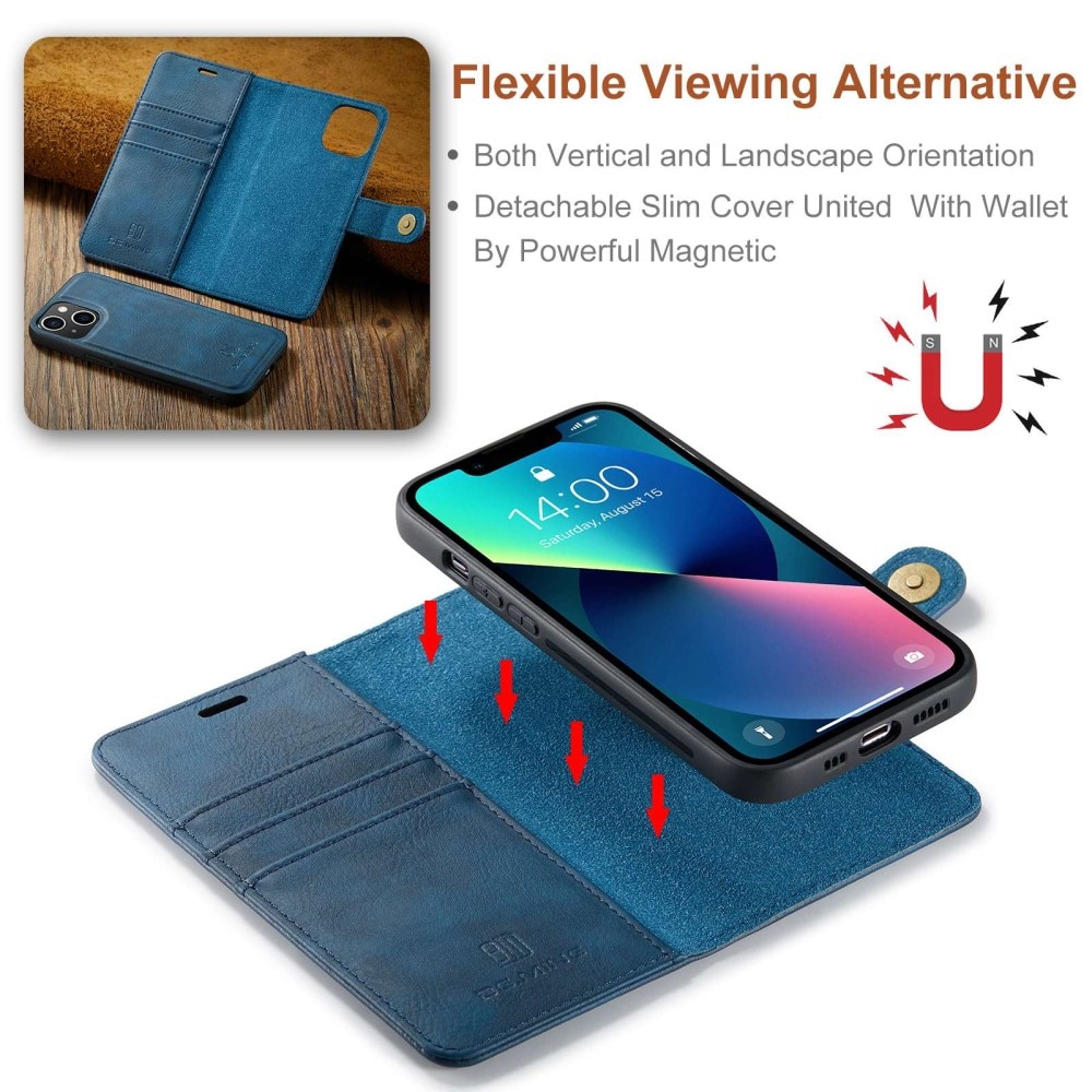Magnet Wallet iPhone 15 Plus Blue