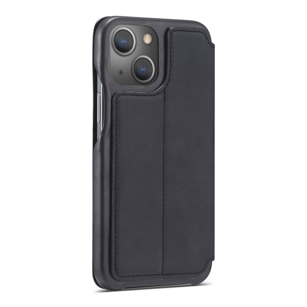 Slim Plånboksfodral iPhone 15 Plus svart