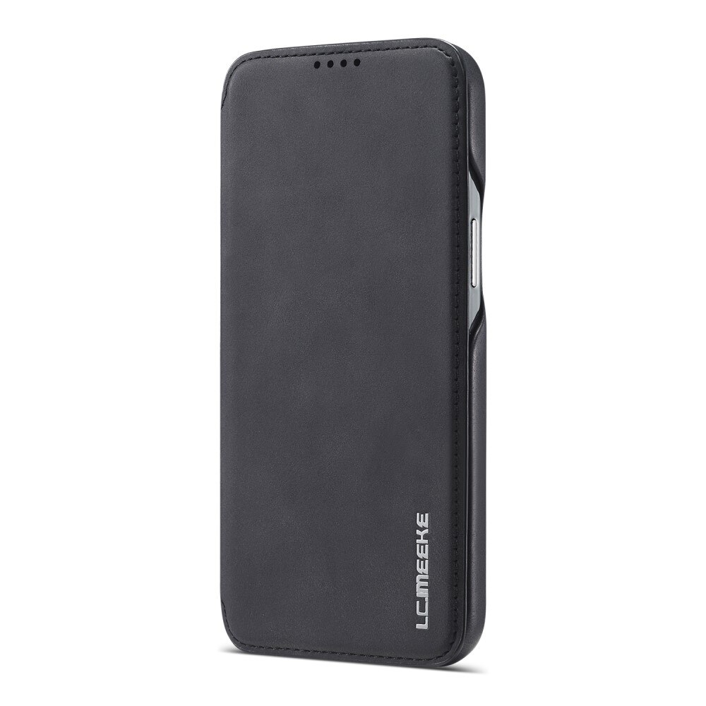 Slim Plånboksfodral iPhone 15 Plus svart