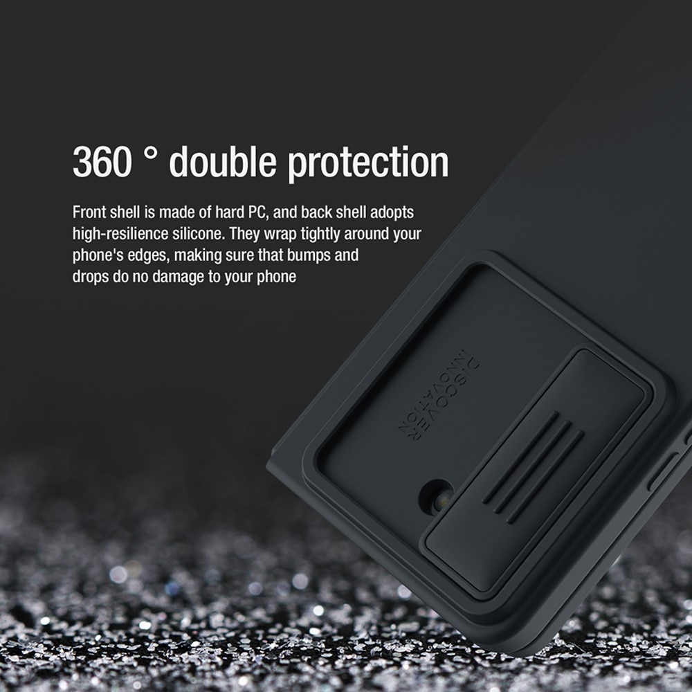 Soft CamShield Skal Samsung Galaxy Z Fold 5 svart