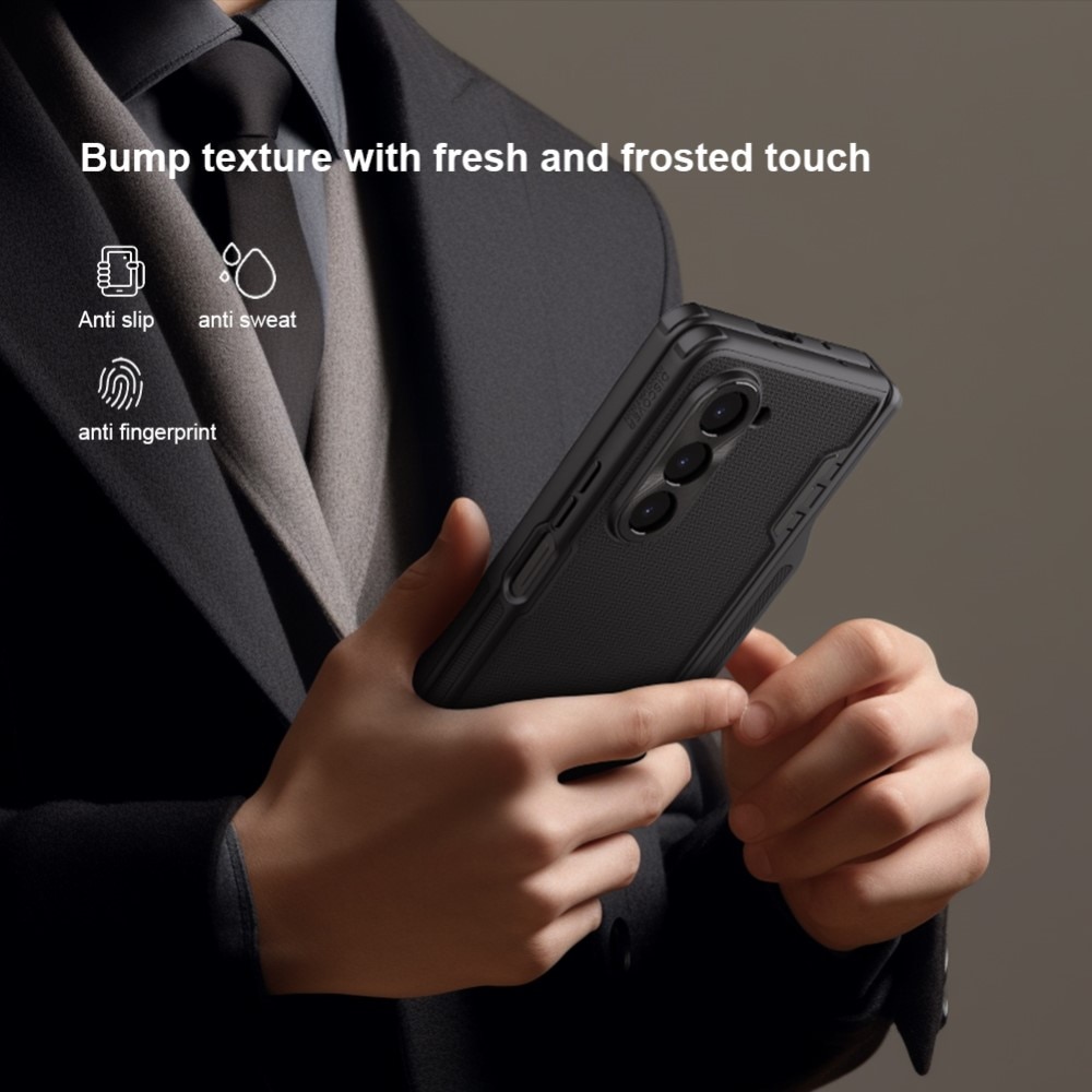 Super Frosted Shield Fold with Pen Slot Samsung Galaxy Z Fold 5 svart