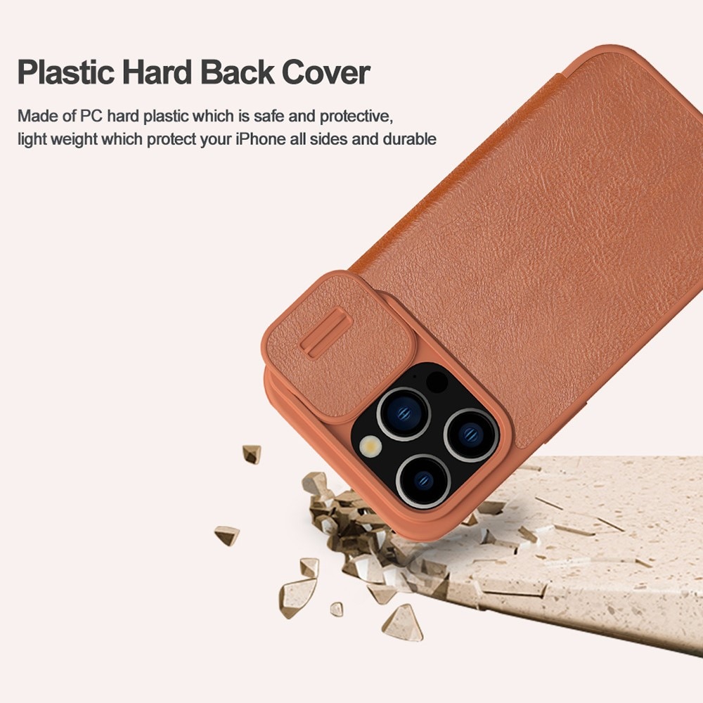 Qin Pro CamShield iPhone 15 Pro Max Brown
