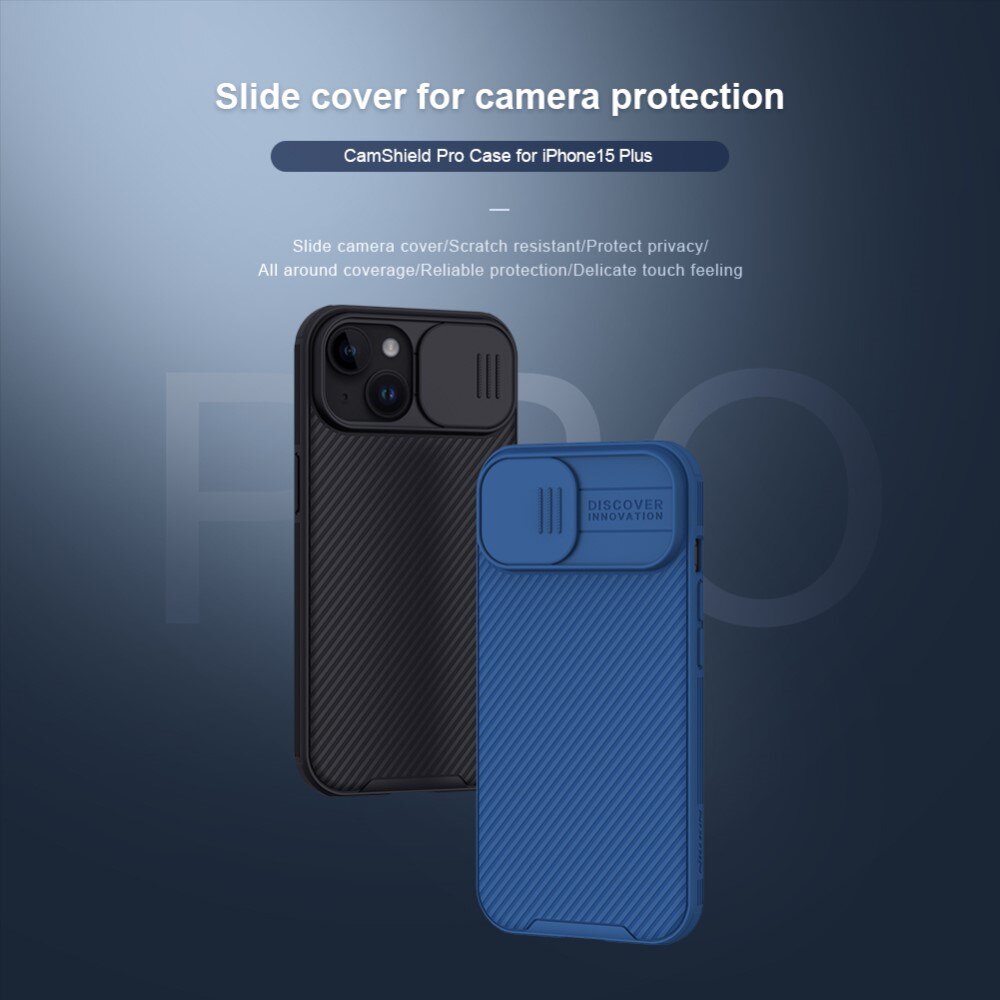CamShield Skal iPhone 15 Blå