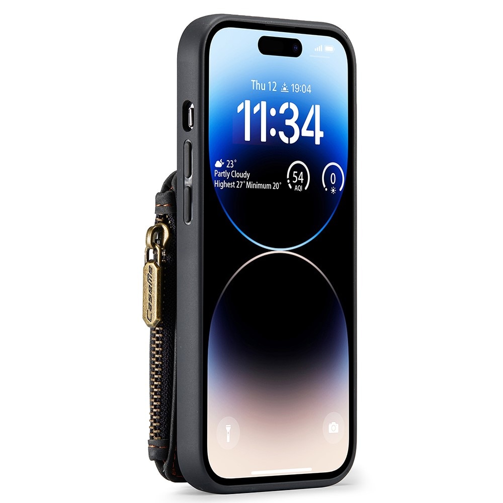 Multi-slot Skal RFID-skydd iPhone 15 Pro Max svart