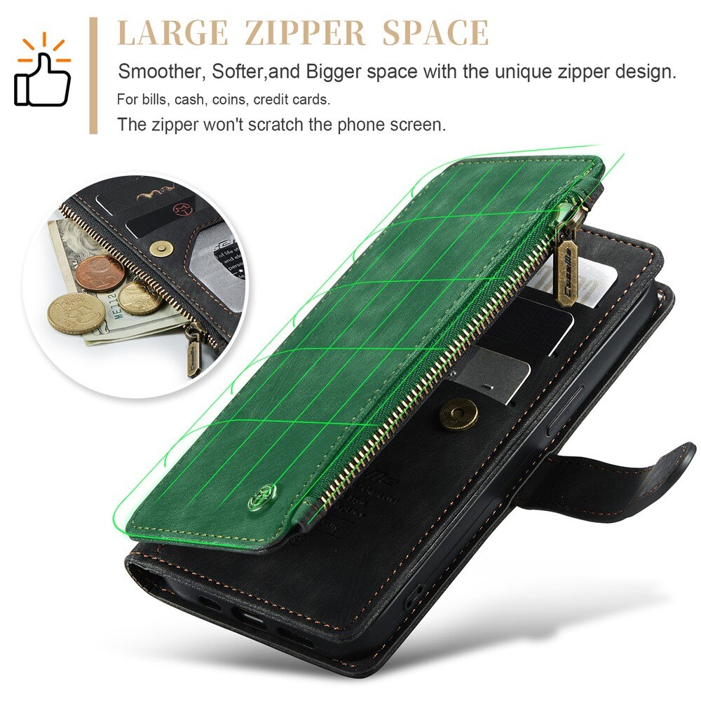 Zipper Plånboksfodral Apple iPhone 15 Plus Svart