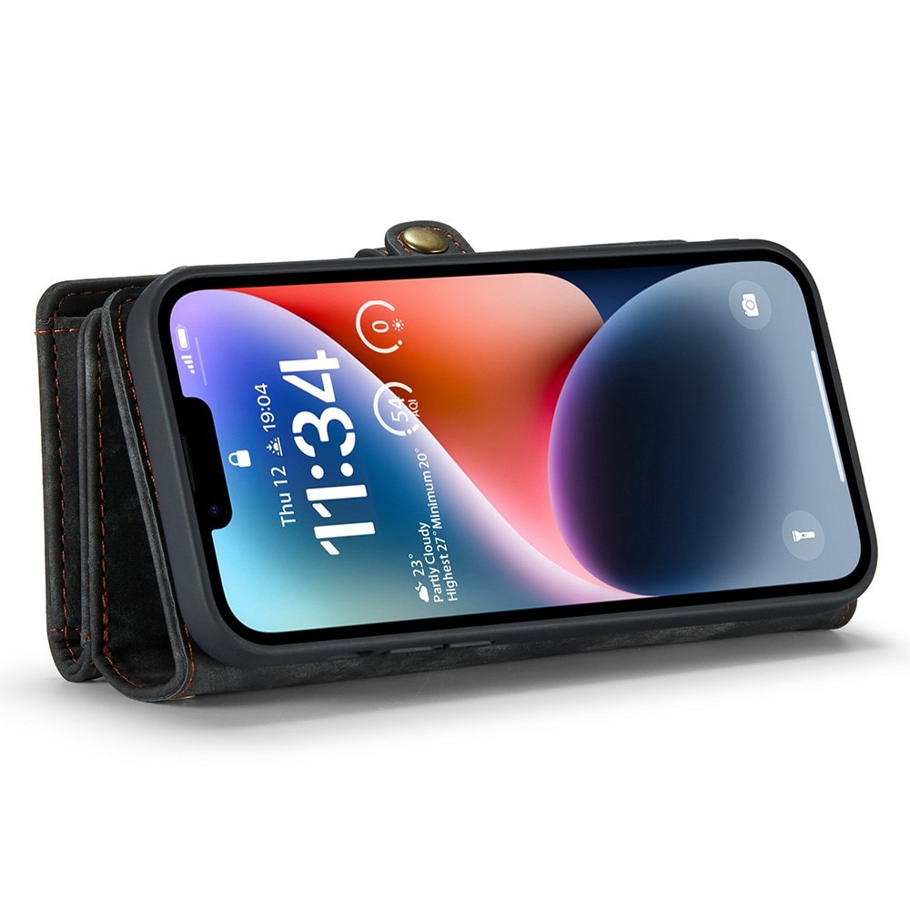 Multi-slot Plånboksfodral iPhone 15 Pro Max Grå