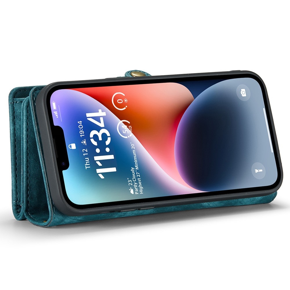 Multi-slot Plånboksfodral iPhone 15 Pro Max Blå
