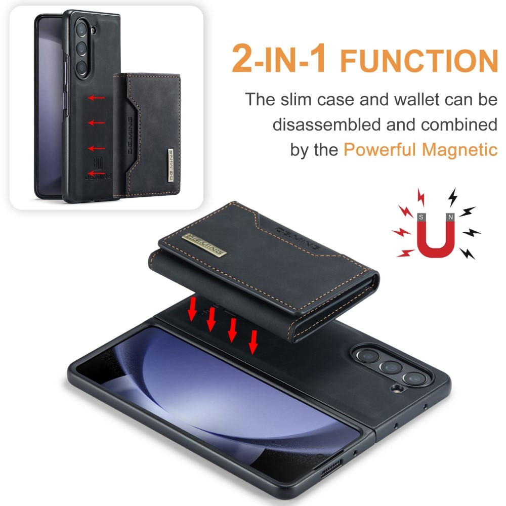 Magnetic Card Slot Case Samsung Galaxy Z Fold 5 Black