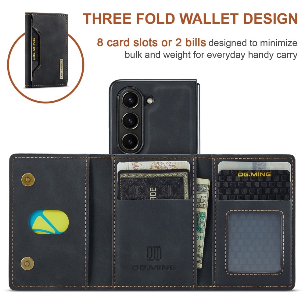 Magnetic Card Slot Case Samsung Galaxy Z Fold 5 Black