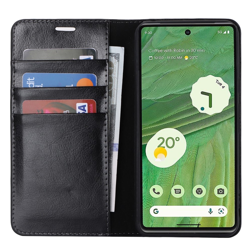 Mobilfodral Äkta Läder Google Pixel 8 Pro Svart
