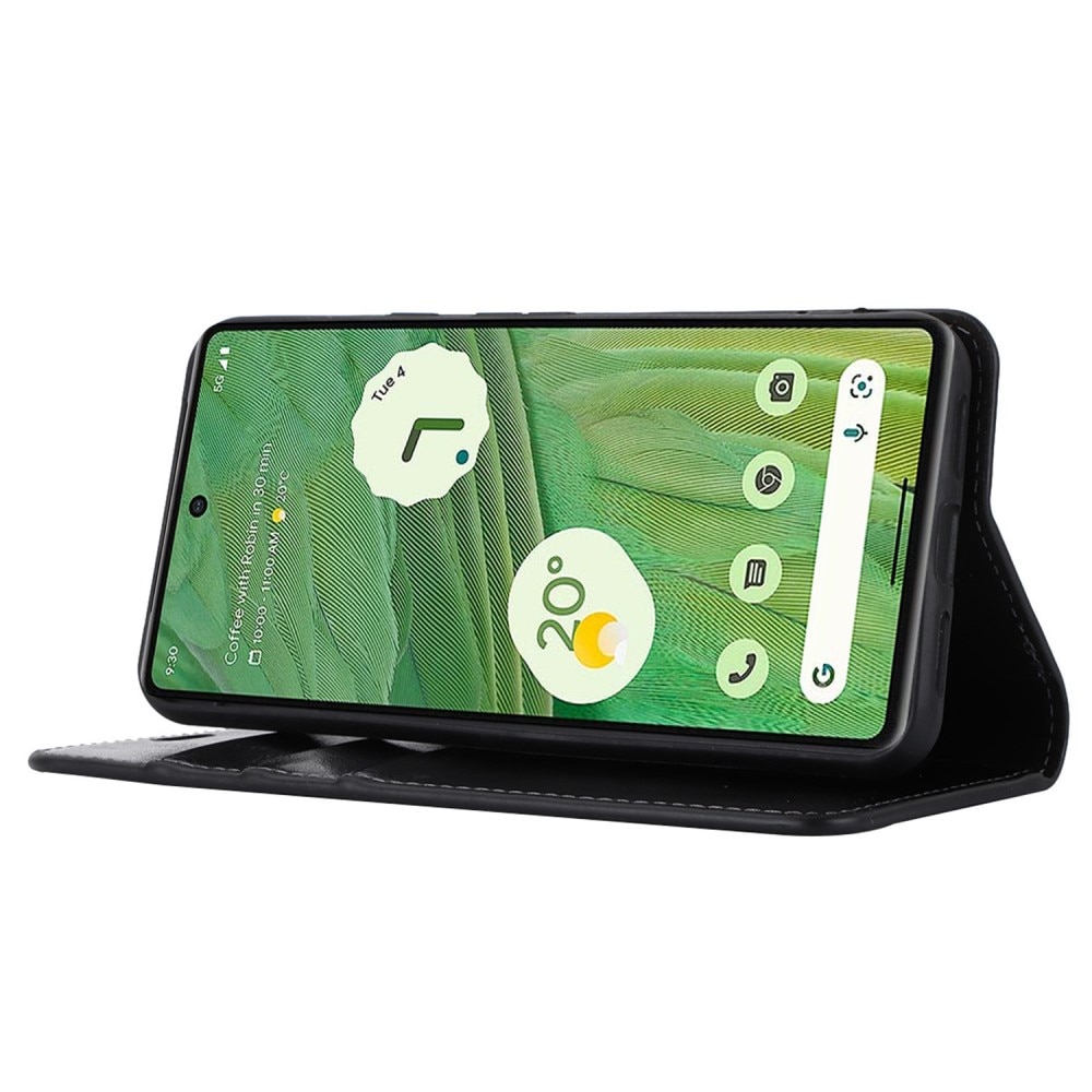Mobilfodral Äkta Läder Google Pixel 8 Pro Svart
