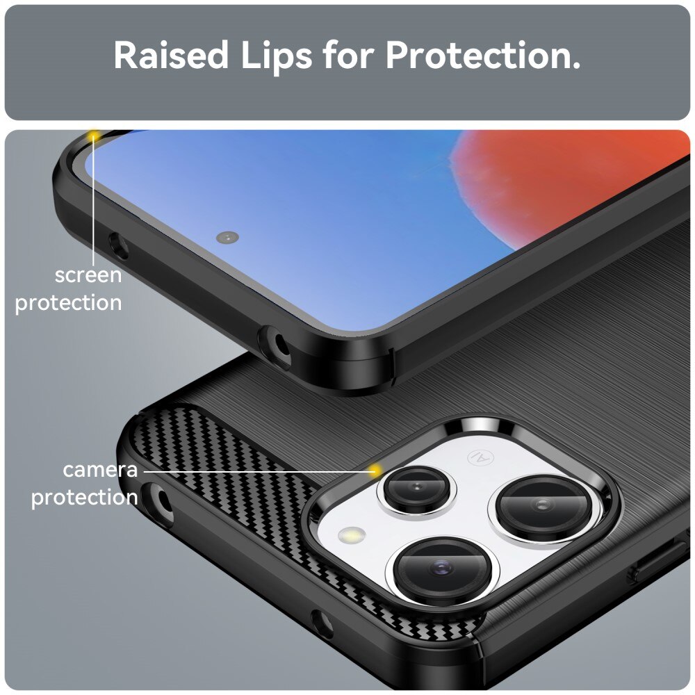Xiaomi Redmi 12 Skal TPU Brushed Svart