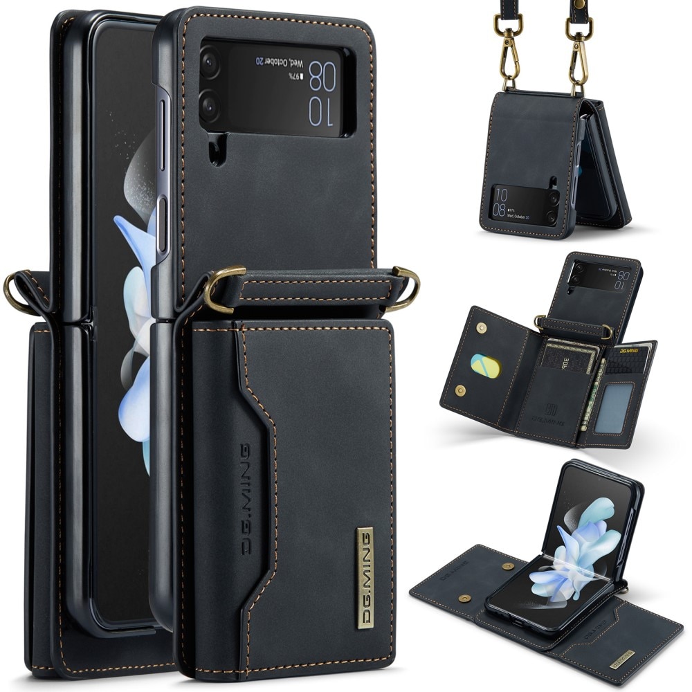 Magnetic Card Slot Case Samsung Galaxy Z Flip 3 Black
