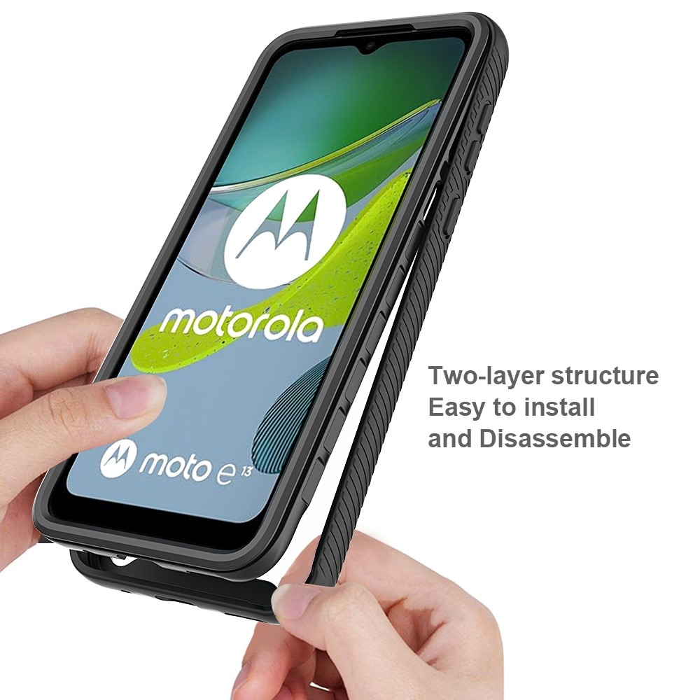 Full Protection Case Motorola Moto E13 svart