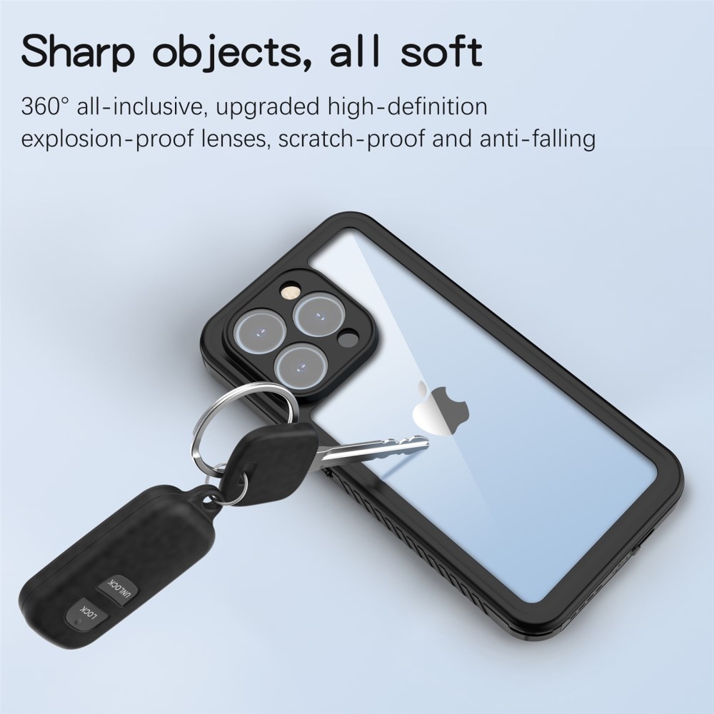 Vattentätt Skal iPhone 15 Pro transparent