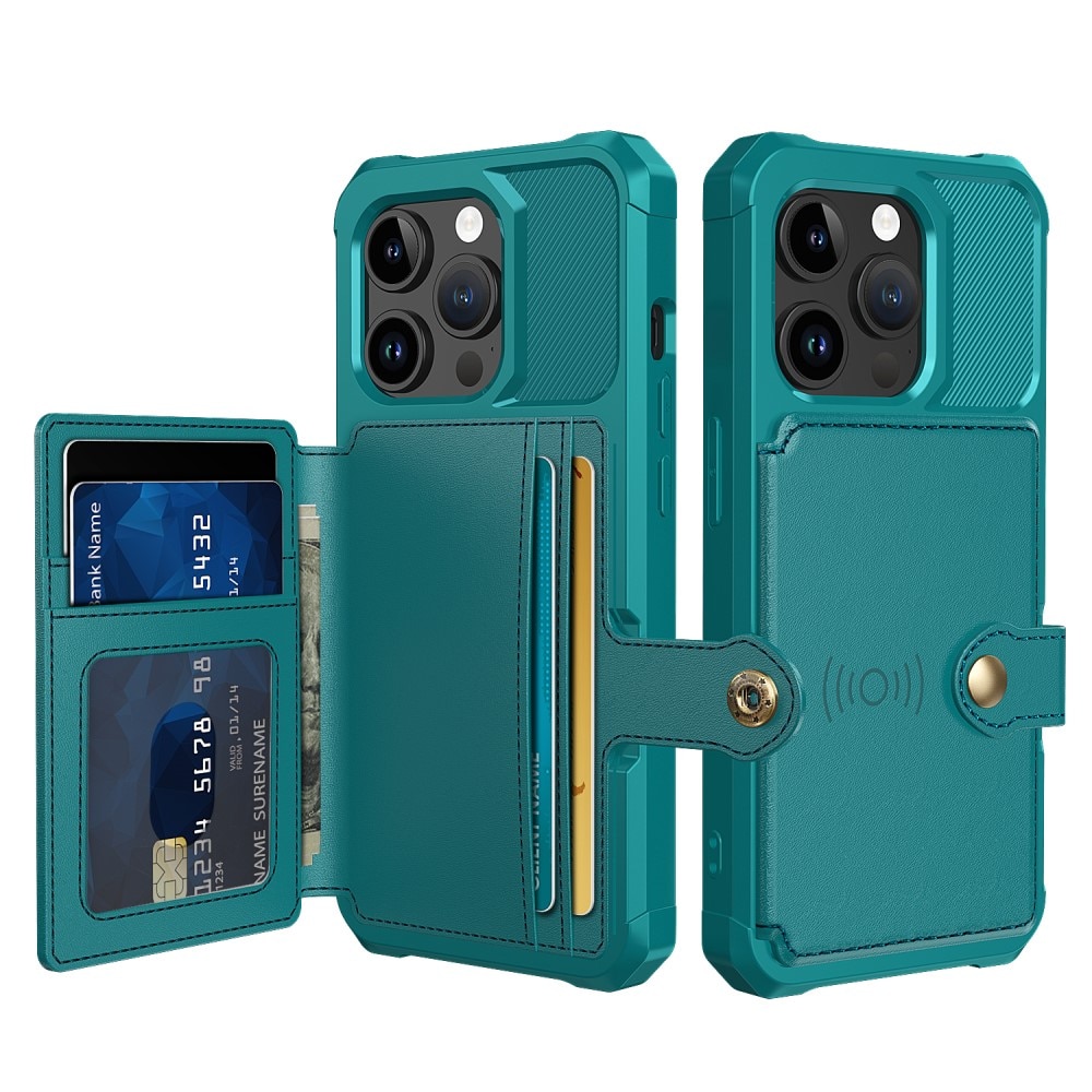 Tough Multi-slot Case iPhone 15 Pro Max grön